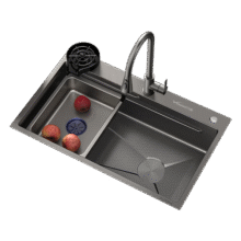 万和水槽大单槽厨房洗菜盆304不锈钢蜂窝压纹洗碗槽台下盆国家补贴W3625.2元 (券后省0.98)