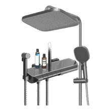 箭牌（ARROW）钢琴按键数显冷热淋浴花洒巨幕顶喷手持喷枪增压K370沐浴花洒全套 枪灰-数显巨幕顶喷34185750.46元