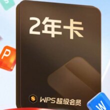 WPS 超级会员 2年 官方正版 PPT模板 PDF转换 脑图模板 Excel
