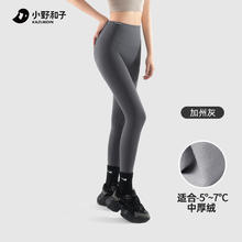 KAZUKOIN 小野和子 鲨鱼裤秋冬款可外穿女加绒高腰2024打底裤TK