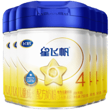 飞鹤 星飞帆4段儿童成长配方牛奶粉(3-6岁)750克g 低于110无礼品 6罐510元