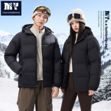 MY2025冬滑雪男女同款冬季户外保暖宽松工装大毛领情侣外套潮正品 MY807石墨黑 S （90-115斤左右）239.9元 (券后省160)