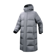 百亿补贴：京东京造 面包长款羽绒服 男 砾石灰 L888元(需领券，合444元/件)