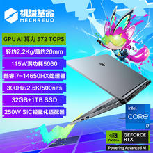 机械革命 极光X 潮玩版 游戏本 (i7-14650HX 32G 1T RTX5060 300Hz )