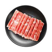 中农顺 国产黄牛原切谷饲牛肉卷2斤 牛肉肥牛片生鲜 涮火锅食材 清真