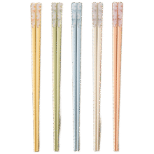 双枪 分色抗菌合金筷家用分餐防滑筷防霉耐高温一人一筷高颜值5双9.71元(需领券)