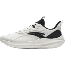 安踏（ANTA）男鞋皮面保暖跑步鞋黑色鞋子冬季减震耐磨跑鞋轻便通勤运动鞋 【网面】象牙白/黑-1 39179元 (券后省10)