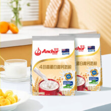 安佳（Anchor）4谷高蛋白高钙奶粉800g*2袋*3件125.79元(合41.93元/件)