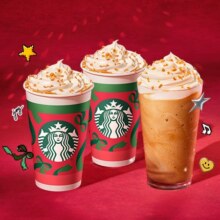 美团外卖 星巴克 三杯太妃榛果系列（大杯）兑换券·1张单杯仅25.63元！三杯76.9元 原价123元