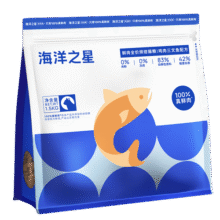海洋之星冰川三文鱼烘焙猫粮 幼猫成猫粮美毛 布偶蓝猫全价鲜肉粮1.5kg