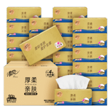 Breeze/清风 原木金装110抽 3层M码 抽纸 24包*5件101.3元(合20.26元/件)