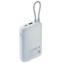小米 10000mAh 充电宝移动电源 自带线双向快充 口袋版 灰蓝色 可上飞机火车