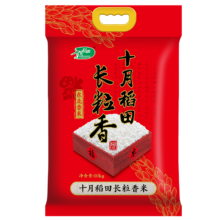 plus会员：十月稻田 东北长粒香米 粳米 10kg
