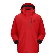 骆驼户外 3514红色冲锋衣女款三合一冬季外套防水登山服