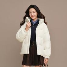 波司登 25新款短款羽绒服女休闲连帽保暖外套宽松廓型百搭