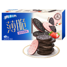 天降礼金：奥利奥 薄脆饼干酸甜草莓味 190g