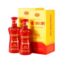 剑南春 金剑南K6 52度浓香型白酒 500mL×2瓶 双瓶装