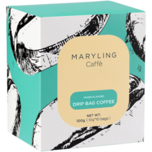 CAFFE MARYLING玛俪琳全球原产地甄选进口精品挂耳咖啡滤挂式意式混合装10袋*1盒