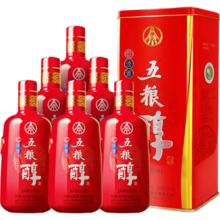 五粮液 五粮醇红淡雅 50°浓香型白酒 500ml 6瓶装