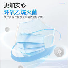 维德 一次性医用外科口罩独立包装三层防护灭菌级防病毒细菌粉尘雾霾 医用外科口罩100只
