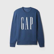 Gap 男女装2025秋季印花logo抓绒圆领卫衣合身上衣美版542214 灰蓝色 M 美码L亚洲码180/96A