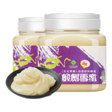 百亿补贴：百花 椴树雪蜜 东北黑蜂结晶椴树蜂蜜1000g*2瓶 中华老字号 节日礼品