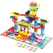 vtech 儿童玩具桌游对战轨道积木套装大颗粒拼搭