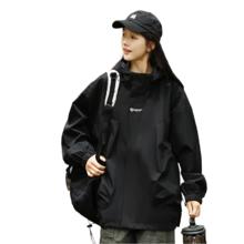 罗蒙 ROMON 冲锋夹克 男女户外登山服 连帽外套 防风防水 浅卡其 L