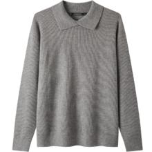 20点:gxgjeans男装 多色基础纯色基础翻领毛衣线衫上衣 25年冬新品 灰咖色 M (170)