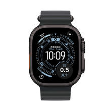 Apple Watch Ultra 3 智能手表49毫米黑色钛金属表壳黑色海洋表带
