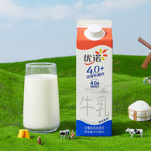 淘金币可用、今日必买：优诺 低温鲜奶4.0+优质乳蛋白 950ml*4