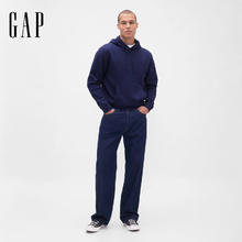 Gap 男女装2025秋季Logo刺绣抓绒宽松连帽衫卫衣美版795625