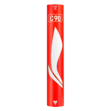 李宁（LI-NING）耐打飞行稳定专业比赛训练用球鹚豚鸭C系列鸭毛羽毛球C10 C80 C90 12只装 1筒 C90精品鸭毛-77速
