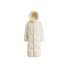 冰洁 BINJORA 25冬新长款脱卸帽羽绒服女J5400DO90(95绒L码249g充绒量)