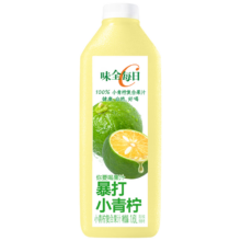 plus会员：味全 每日C果汁 100%小青柠复合果汁 1600ml ×7件