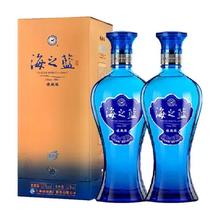 88VIP、需凑单：洋河 海之蓝52度旗舰版 520ml*2瓶 x2件