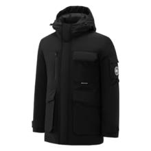 海澜之家 羽绒服男加厚三防石墨烯运动sportsday连帽外套男冬季 黑色5G S 165/84A 57-62kg 黑色31