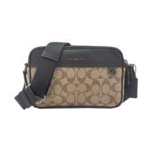淘金币可用、88VIP：COACH 男士单肩相机包 C4149 QBKHA 棕色 中号