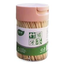 百吉羽 一次性双头竹牙签 500支*1盒