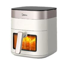 国家补贴：Midea 空气炸锅家用6.5升大容量 不用翻面 透明可视窗口 智能触控金属内腔25年 6.5L KZC6517