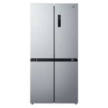 预售、PLUS：Midea 美的 BCD-480 VSPZM(E) 十字对开门冰箱 榭湖银 480