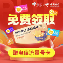限移动端、京东百亿补贴：中国电信 超大流量：中国电信 19元月租（235G全国流量+100分钟通话）赠198元京东年卡