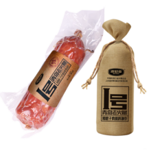 波尼亚 青岛老火腿 猪腱子肉制作即食青岛特产熏烤风味火腿肉肠香肠熟食 【单支装】轻盐老火腿385g（新品） 【100%猪腱子肉原料制作】