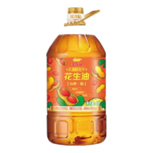 金龙鱼 保真花生油 物理压榨 压榨一级花生油 4L