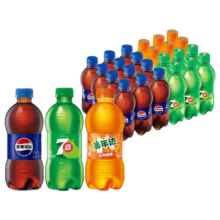百事可乐Pepsi 可乐*12+7喜*6+美年达*6 碳酸饮料 汽水300ml*24 混合装
