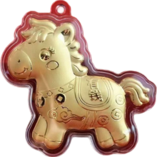 2026马年新品 马上有钱小马挂绳钥匙扣 卡通生肖手机链挂饰 3.8*4cm（不含金）1个