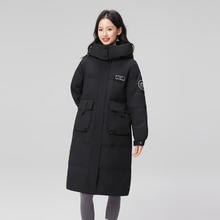 雪中飞 2025秋新款长款羽绒服 女士过膝连帽外套 3色可选