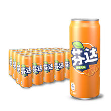 88VIP会员：芬达 可口可乐 芬达橙味汽水330ml*24罐