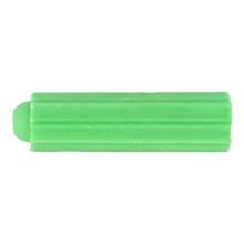 宝德丰绿色塑料膨胀管6mm8mm 膨胀螺丝胀塞墙塞胶塞不锈钢自攻螺丝M4M5 胶塞M6 [200只]