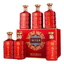 白水杜康 鸿运当头 52度 500mL*6 浓香型 中国红礼盒装 送手提袋